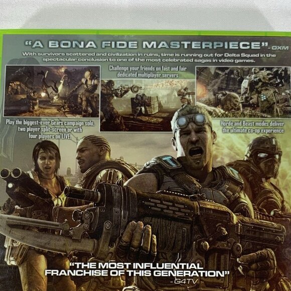 Gears of War 3 Microsoft Xbox 360 Video Game 2011 Complete with Manual Tested - Picture 4 of 6